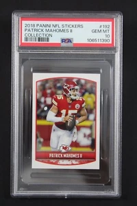 Patrick Mahomes II PSA 10 / Rookie RC Sticker Panini NFL 2018 2019 (18-19) #192 - Picture 1 of 2