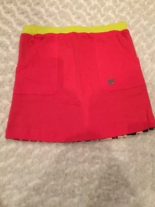 LITTLE MISS MATCHED DOUBLE FACE SKIRT PINK/ANIMAL PINK SIZE S - Picture 1 of 8