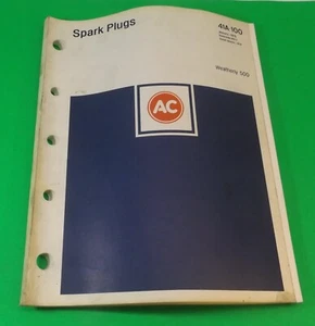 VINTAGE 1975 GM AC DELCO DEALERSHIP SPARK PLUGS CATALOG NO. 41A-100 - Picture 1 of 1