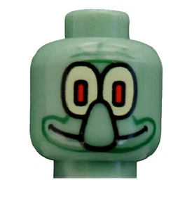 Lego Kopf in sand grün Thaddäus Spongebob 3626bpb0040 Squidward Alien Neu - Bild 1 von 1