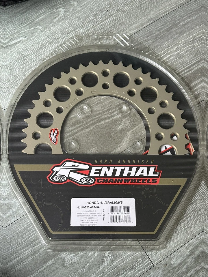Nuevo piñón Renthal 411U-520-48P Honda CBR600RR, CBR1000RR, CBR600F, CBR900RR Foto 1 de 1
