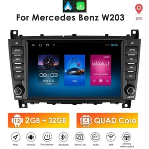 For Mercedes Benz W203 C230 C280 CLK55 8"Android 12 Radio GPS Car Stereo CarPlay - Picture 1 of 22