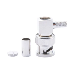 Copper BNC-JW3 Adapter Male Female Crimp Connectors Adapter for RG58 Coax Cable - Zdjęcie 1 z 8