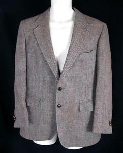 Harris Tweed Cricketeer 2-Button Blazer Mens 38R Scottish Wool Dapper Jacket - Picture 1 of 13