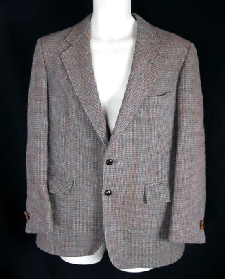 Harris Tweed Cricketeer 2-Button Blazer Mens 38R Scottish Wool Dapper Jacket - Image 1 of 4