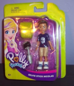 Polly Pocket 2018 Selfie Stick Nicolas Junge Puppe Outfit & Zubehör Neu - Bild 1 von 2