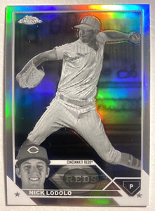 2023 Topps Chrome Nick Lodolo #154 Negative Refractor - Reds