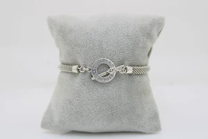 RARE Tiffany & Co Sterling Silver Somerset Mesh Toggle Bracelet Limited Edition - Picture 1 of 11
