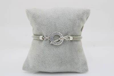 RARE Tiffany & Co Sterling Silver Somerset Mesh Toggle Bracelet Limited Edition - Image 1 of 4