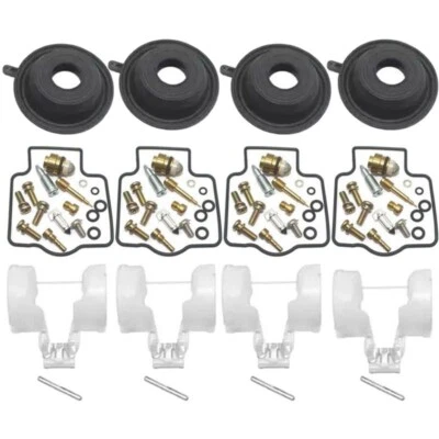 4set FOR Kawasaki ZX1000 1988-1990 Carburetor Repair kit Rebuild Diaphragm Float - Bild 1 von 3