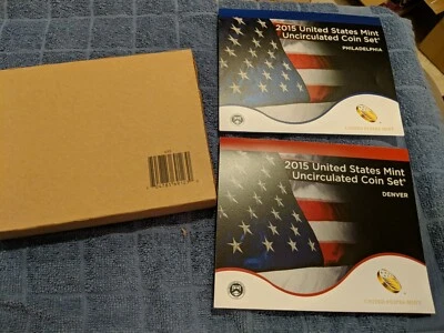 2015 Mint Set U.S. Mint  P & D 28 Uncirculated Coins COA Set Opened Box - Image 1 of 2