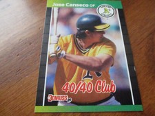 jose canseco (oakland athletics) 1989 donruss 1st 40/40 PLAYER CARD #643 nr/MINT