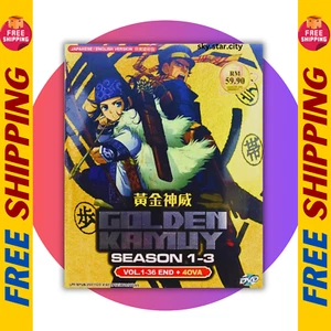 Golden Kamuy Season 1-3 Complete (Vol.1-36 END & 4 OVA) Anime DVD [English Dub] - Picture 1 of 5