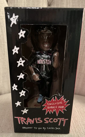 New SGA Travis Scott Cactus Jack Astroworld Houston Rockets Bobblehead NBA rare Cover