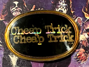 CHEAP TRICK PRISM LOGO VINTAGE 1978 PACIFICA COLLECTIBLE BELT BUCKLE -NICE! - Picture 1 of 2