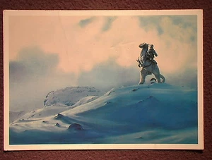 Star Wars VINTAGE 1980 Luke on Tauntaun Wendy's Promo Color 4"x7" Trading Ca - Picture 1 of 2