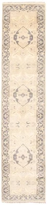 Vintage Hand-knotted Runner Rug 2'6" x 12'4" Traditional Oriental Wool Carpet - Image 1 of 4