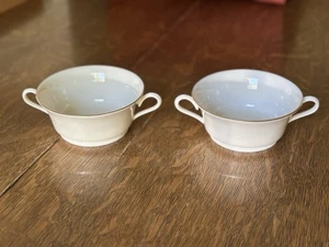 Lenox Special 2 Two-Handled Cream Soup Bowls - Picture 1 of 4