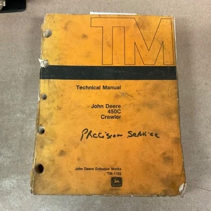 John Deere JD 450C SERVICIO TÉCNICO REPARACIÓN MANUAL EXCAVADORA SOBRE ORUGAS CARGADORA, TM1102 - Imagen 1 de 11