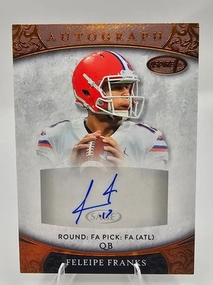 2021 Sage Aspire Feleipe Franks Rookie Auto Florida Gators Atlanta Falcons AU - Image 1 of 2