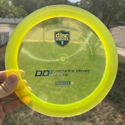 Discmania C-Line DD3 - 174g Brand New Disc Golf Distance Driver - Dayglow Yellow - Image 1 of 4