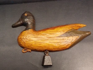 Vintage Syroco Duck Decoy Wall Plaque 13" Brown USA Carved Resin - Picture 1 of 7