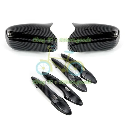 Cubierta de manija de puerta de espejo retrovisor lateral de fibra de carbono para Lexus LS460 LS600h 2007-2009 Foto 1 de 4