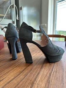 Opening Ceremony heels sandals grey suede 38 (5) - Picture 1 of 13