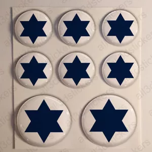 Pegatinas de la Fuerza Aérea de Israel escarapela redonda 3D bandera adhesiva cúpula de resina - Imagen 1 de 1