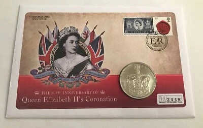 2013 CORONATION JUBILEE BRILLIANT UNCIRCULATED FIVE 5 POUND FIRST DAY COVER FDC - Image 1 of 4