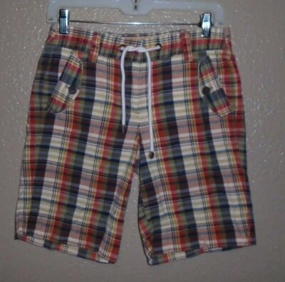 Pantalones Cortos de Verano J.Crew Para Mujer Talla 2 Calce Ciudad A Cuadros Algodón Preparación Informales Usados en Excelente Condición Foto 1 de 4