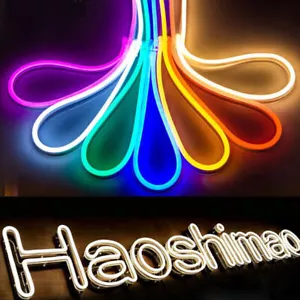 2835 Flexible LED Strip Waterproof Sign Neon Lights Tube + 12V Power Adapter Kit - Picture 1 of 19