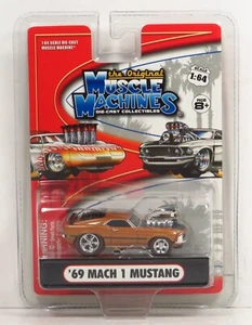 Muscle Machines 2006 Release 1969 Ford 69 Mustang Mach 1 Red Line Tires 1:64 - Picture 1 of 6