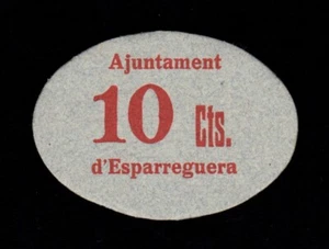 F.C. ESPARREGUERA (BARCELONA) , 10 CTS , S/C- . - Bild 1 von 2