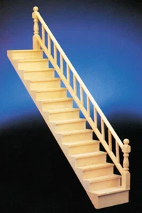 Scale - Scala dritta con guide regolabili CL70283 pedate Newel corrimano - Foto 1 di 3