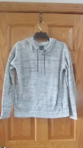 Reebok Hoodie Gray Pullover Long Sleeves Hooded Cotton Blend SZ SM Free Ship - Picture 1 of 11