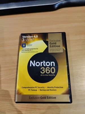 Norton 360 All in One Security Version 4.0 Gold Edition - With Unused Gold Card - Image 1 of 3