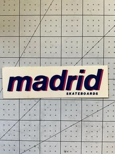 Vintage 1980s Skateboard Decal  Old School Skate Madrid - Picture 1 of 2