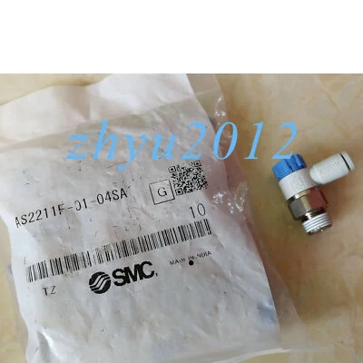 1pcs SMC AS2211F-01-04SA Speed Control Valve,Elbow,3/8" - Image 1 of 3