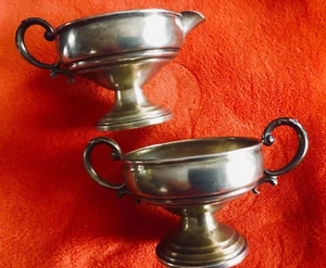 Antique REVERE silver Creamer & Sugar bowl style 825 - Picture 1 of 12