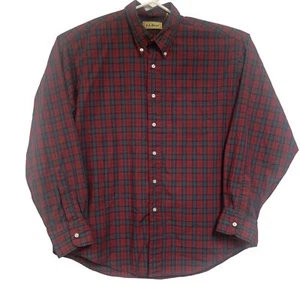 LL Bean Men’s Long Sleeve Button Down Plaid Shirt Size XL - Picture 1 of 8