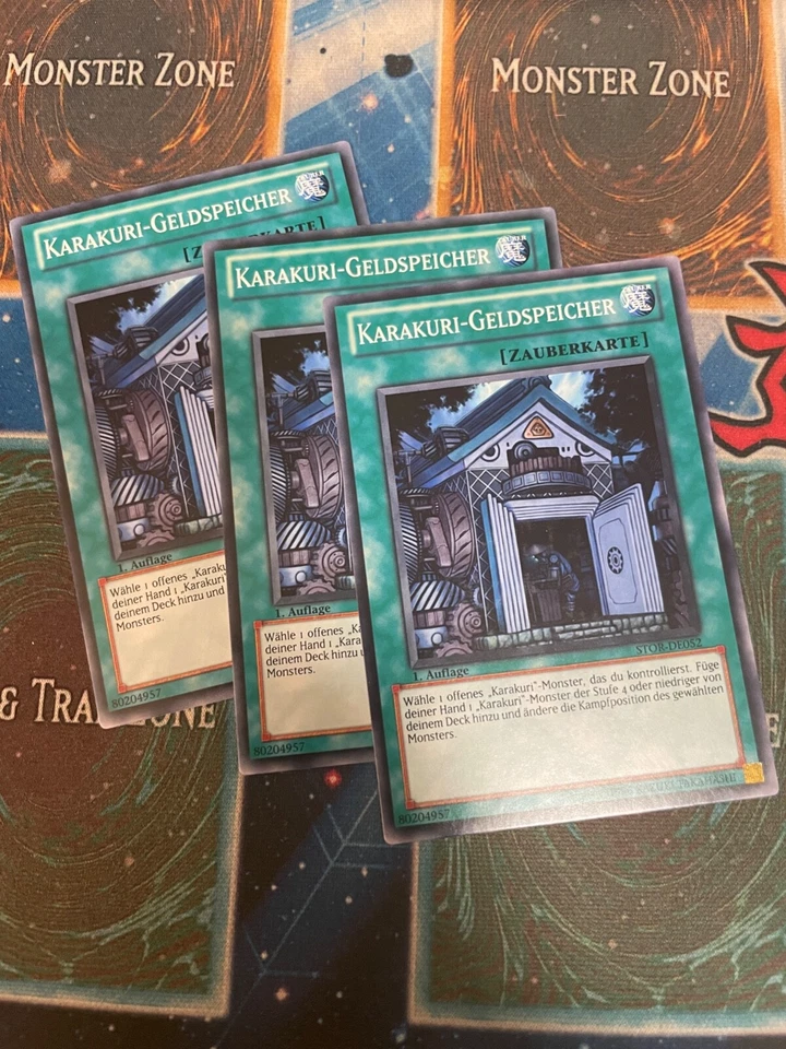 YUGIOH - Karakuri Cash Cache x3 - Common - NM - 1st ed - GERMAN PlaySet - STOR - Image 1 of 1