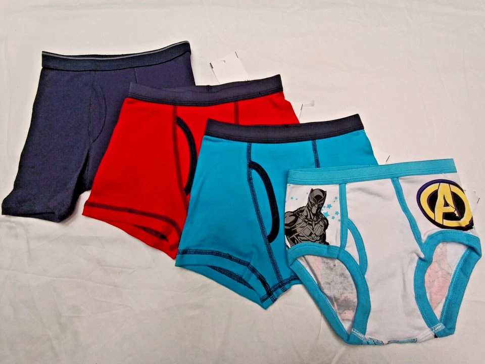 4pk Marvel, Lightning Bug The Childrens Place sz 6 Briefs Boxer Shorts Underwear - Image 1 of 1