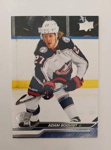 2023-24 Upper Deck Series 1 Base #52 Adam Boqvist Columbus Blue Jackets