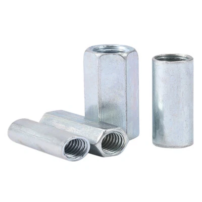 Langmutter M5 M6 M8 M10 M12 M16 Stahl Verzinkt - Sechskant Verbindungsmuffen - Bild 1 von 4