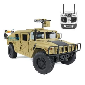 HG 1/10 RC 4x4 U.S. Military Vehicle P408 Racing Car Motor 16CH Radio - Picture 1 of 12