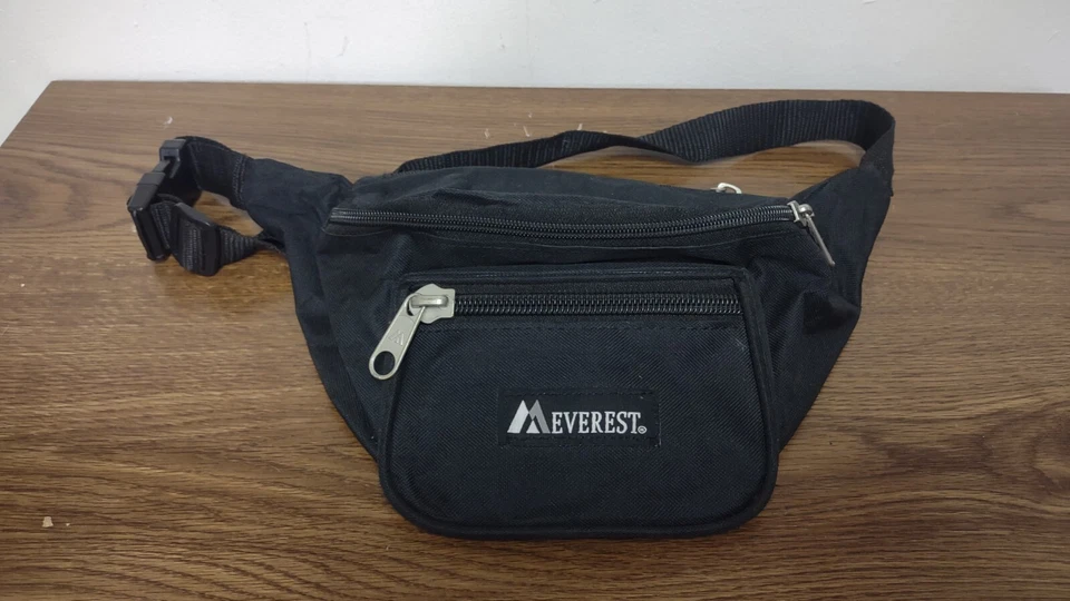 Bolsa de cintura Everest Signature - Preta - Pequena - 10" de largura - Imagem 1 de 4
