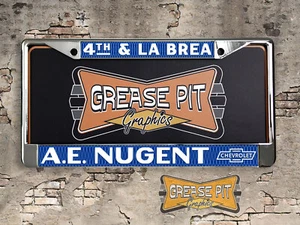 A E Nugent Chevrolet 4th & La Brea License Plate Frame - Foto 1 di 2