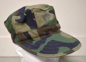 De colección 1988 USMC Cuerpo de Marines Militar 8 Puntos Cubierta Sombrero/Gorra Bosque Mediano - Imagen 1 de 6