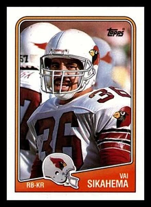 1988 Topps Vai Sikahema #252 Phoenix Cardinals Mint - Picture 1 of 2